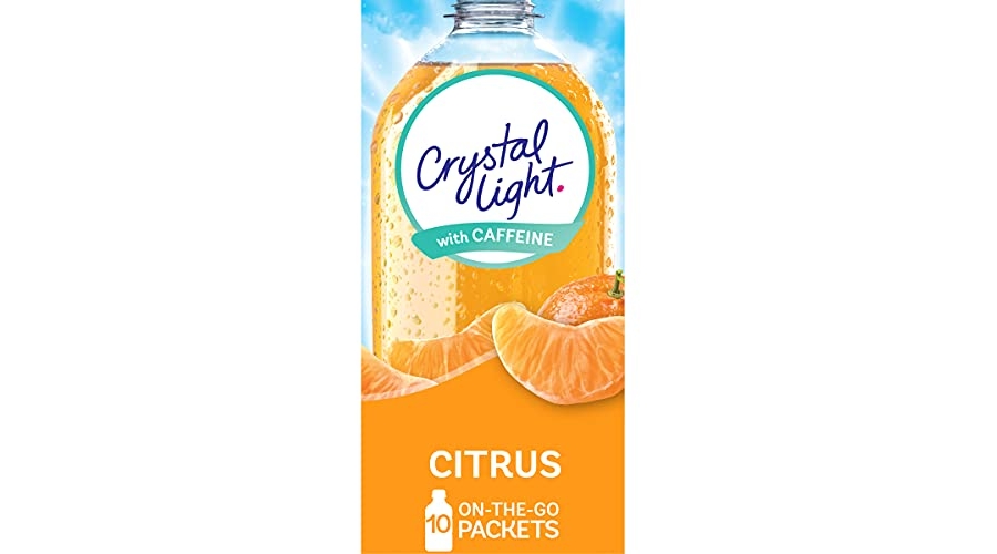 Purchase Crystal Light Citrus Energy Drink Mix with Caffeine (10 On-the-Go Packets) at Amazon.com