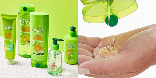 Purchase Garnier Fructis Sleek and Shine Shampoo, Condition + Leave-In Conditioning Cream Kit on Amazon.com