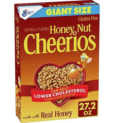 Purchase Honey Nut Cheerios, Breakfast Cereal with Oats, Gluten Free, 27.2 oz at Amazon.com