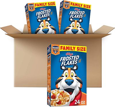 Purchase Kellogg's Frosted Flakes Breakfast Cereal, Original, Excellent Source of 7 Vitamins & Minerals, 24 oz Box (3 Boxes) at Amazon.com