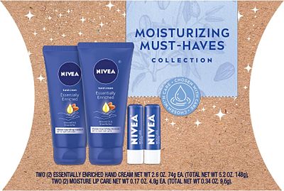 Purchase NIVEA Moisturizing Must-Haves, Hand Cream and Lip Balm Gift Box at Amazon.com