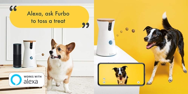 Purchase Furbo Dog Camera: Treat Tossing, Full HD Wifi Pet Camera and 2-Way Audio, Designed for Dogs, Compatible with Alexa on Amazon.com