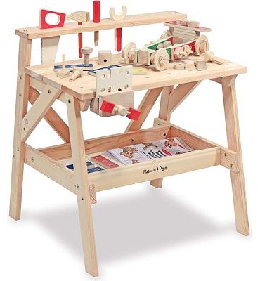Purchase Melissa & Doug Solid Wood Project Workbench Play Building Set, Red at Amazon.com