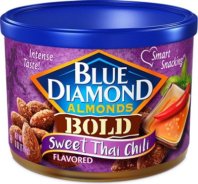 Purchase Blue Diamond Almonds Sweet Thai Chili Flavored Snack Nuts, 6 Oz Resealable Can at Amazon.com