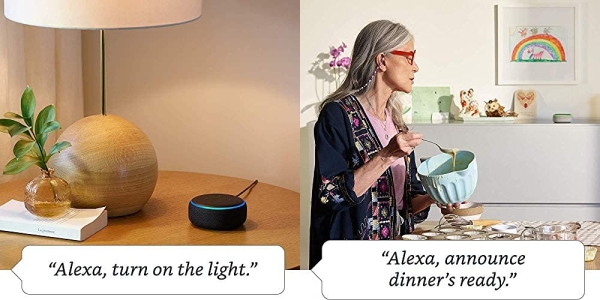 Purchase Echo Dot (3rd Gen), Charcoal with Sengled Bluetooth Color bulb, Alexa smart home starter kit on Amazon.com
