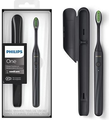 Purchase Philips One by Sonicare Rechargeable Toothbrush, Shadow Black at Amazon.com