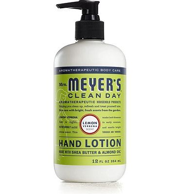 Purchase Mrs. Meyer's Clean Day Hand Lotion for Dry Hands, Non-Greasy Moisturizer Made with Essential Oils, Cruelty Free Formula, Lemon Verbena Scent, 12 oz at Amazon.com