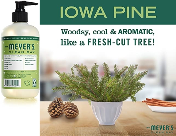 Purchase Mrs. Meyer's Clean Day Liquid Hand Soap, Limited Edition Iowa Pine Scent, 12.5 oz Bottle - Pack of 3 on Amazon.com