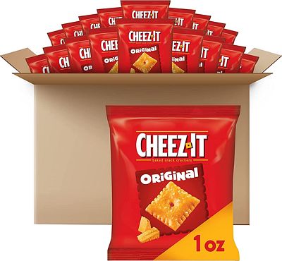 Purchase Cheez-It Baked Snack Cheese Crackers, Original, School Lunch Snacks, 1 oz Bag (40 Bags) at Amazon.com