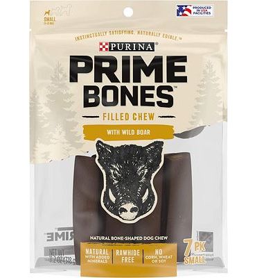 Purchase Purina Prime Bones Natural Dog Treats Made in USA Rawhide Free Wild Boar Filled Chew at Amazon.com