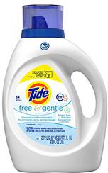 Tide Free & Gentle Liquid Laundry Detergent, 64 loads, 92 fl oz, HE Compatible