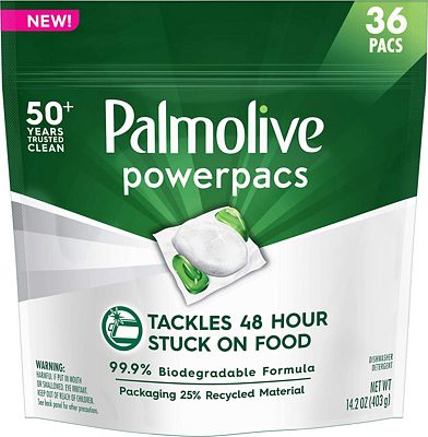 Purchase Palmolive PowerPacs Dishwasher Detergent Pods, No Added Fragrance - 36 count at Amazon.com