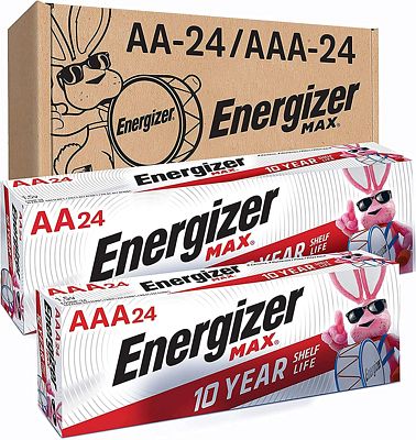 Purchase Energizer MAX AA Batteries & AAA Batteries Combo Pack, 24 Double AA Batteries and 24 Triple AAA Batteries (48 Count) at Amazon.com