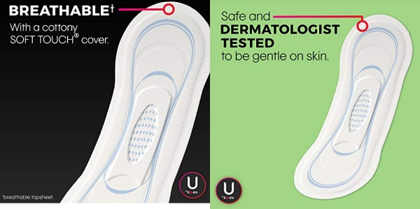 Purchase U by Kotex Security Ultra Thin Feminine Pads, Heavy Flow, Long, Unscented, 56 Count on Amazon.com