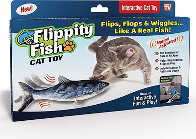 Purchase Ontel Flippity Fish Cat Toy at Amazon.com