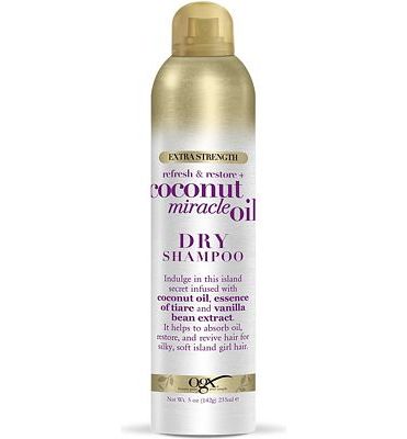 Purchase OGX Extra Strength Refresh Restore + Dry Shampoo, Coconut Miracle Oil, 5 Ounce at Amazon.com