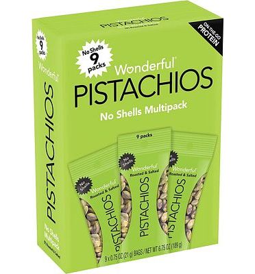 Purchase Wonderful Pistachios No Shells Roasted and Salted Nuts, 0.75 Ounce (Pack of 9) at Amazon.com
