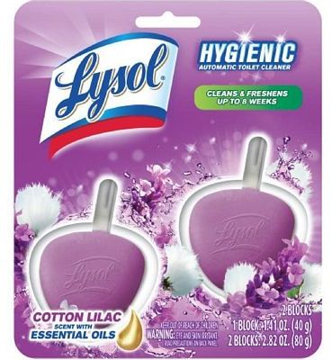Purchase Lysol Toilet Bowl Cleaner, Automatic In-The-Bowl Disc, Lavender, 2-Count at Amazon.com