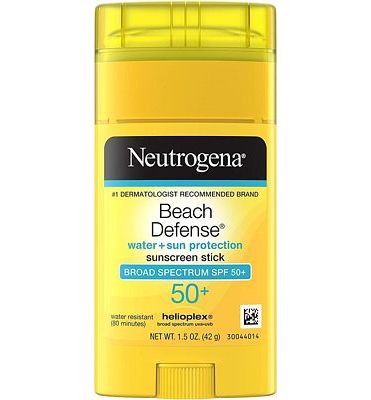 Purchase Neutrogena Beach Defense Water-Resistant Sunscreen Stick with Broad Spectrum SPF 50+, Face & Body Sunscreen Stick, 1.5 oz at Amazon.com