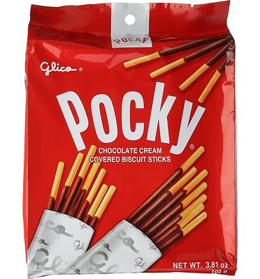 Purchase Glico Pocky, Chocolate Cream Covered Biscuit Sticks (9 Individual Bags), 4.13 oz at Amazon.com