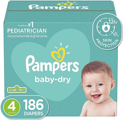 Purchase Diapers Size 4, 186 Count - Pampers Baby Dry Disposable Baby Diapers, ONE MONTH SUPPLY at Amazon.com
