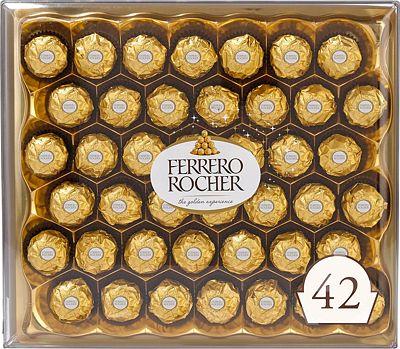 Purchase Ferrero Rocher Fine Hazelnut Milk Chocolate, 42 Count, 18.5 oz at Amazon.com