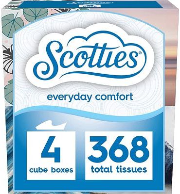 Purchase Scotties Everyday Comfort Facial Tissues, 92 Tissues per Box, 4 Pack, 92 Count (Pack of 4) at Amazon.com