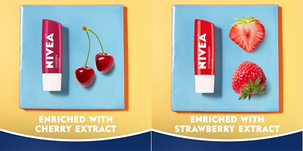 Purchase NIVEA Lip Care Fruit Variety Pack - Tinted Lip Balm for Beautiful, Soft Lips - Pack of 4 on Amazon.com