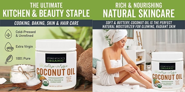 Purchase Viva Naturals Organic Extra Virgin Coconut Oil, 16 Ounce on Amazon.com