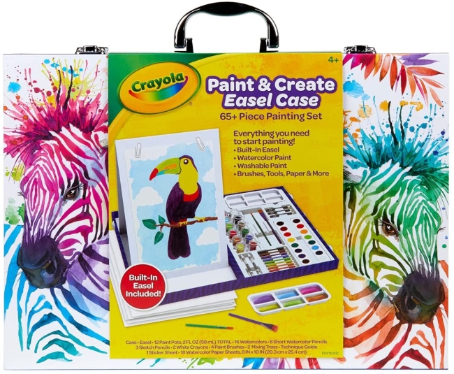 Purchase Crayola Table Top Easel & Paint Set, Kids Painting Set, 65+ Pieces, Gift for Kids at Amazon.com
