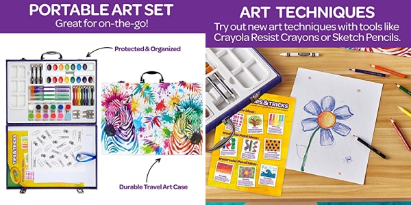 Purchase Crayola Table Top Easel & Paint Set, Kids Painting Set, 65+ Pieces, Gift for Kids on Amazon.com