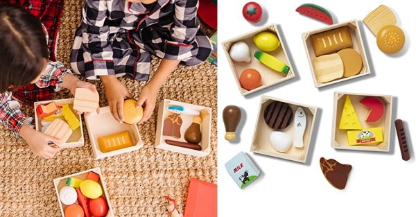Purchase Melissa & Doug Food Groups - 21 Wooden Pieces and 4 Crates on Amazon.com