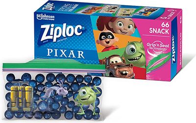 Purchase Ziploc Snack Bags for On the Go Freshness, Grip 'n Seal Technology, 66 Count at Amazon.com