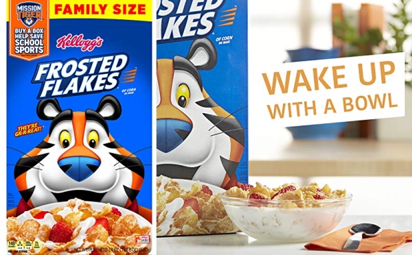 Purchase Kellogg's Frosted Flakes Breakfast Cereal, Original, Excellent Source of 7 Vitamins & Minerals, 24 oz Box (3 Boxes) on Amazon.com