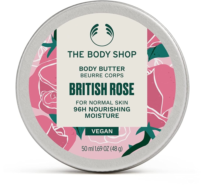 Purchase The Body Shop British Rose Instant Glow Body Butter, 50ml, 1.72 Ounce at Amazon.com