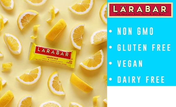 Purchase Larabar Lemon Bar, Gluten Free Vegan Fruit & Nut Bar, 1.6 oz, 12 ct on Amazon.com