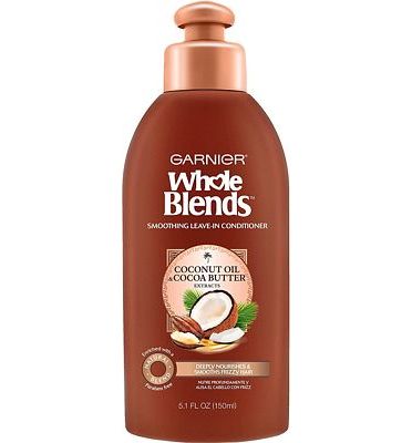 Purchase Garnier Whole Blends Sustainably Sourced Coconut Oil and Cocoa Butter Leave in Conditioner Treatment to Smooth and Control Frizzy Hair, 5.1 Fl Oz at Amazon.com