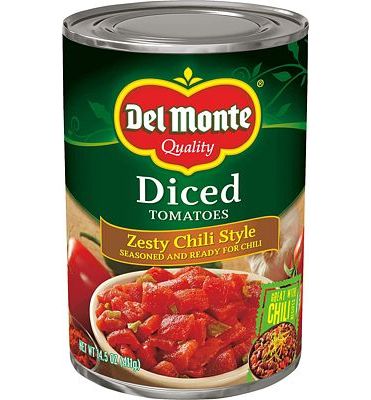Purchase Del Monte Canned Diced Tomatoes Zesty Chili Style, 14.5 Ounce at Amazon.com