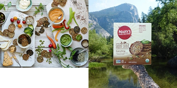 Purchase Mary's Gone Crackers Super Seed Crackers, Organic Plant Based Protein, Gluten Free, Everything, 5.5 Ounce on Amazon.com