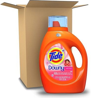 Purchase Tide with Downy Laundry Detergent Liquid Soap, High Efficiency (HE), April Fresh Scent, 59 Loads (92 Fl Oz) at Amazon.com