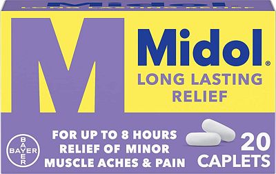 Purchase Midol Long Lasting Relief, Menstrual Pain Reliever - 20 Count at Amazon.com