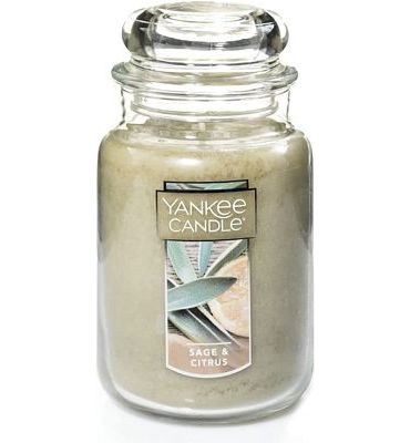 Purchase Yankee Candle Sage & Citrus Scented, Classic 22oz Large Jar Single Wick Candle, Over 110 Hours of Burn Time at Amazon.com