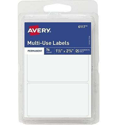 Purchase Avery All-Purpose Labels, 1.5 x 2.75 Inches, White, Pack of 76 at Amazon.com