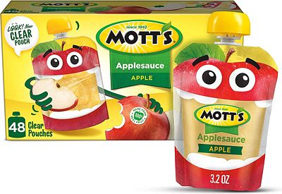 Purchase Mott's Applesauce, 3.2 oz clear pouches (Pack of 48) at Amazon.com
