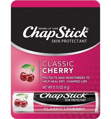 Purchase Chapstick Classic Cherry Flavor Skin Protectant Flavored Lip Balm Tube, 0.15 Oz at Amazon.com