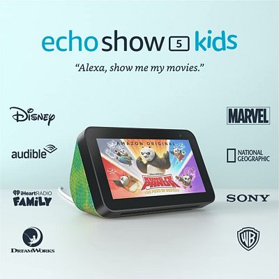 Purchase Echo Show 5 (2nd Gen) Kids, Designed for kids, with parental controls, Chameleon at Amazon.com