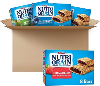 Purchase Nutri-Grain Soft Baked Breakfast Bars, 3 Flavor Variety Pack, Whole Grain Snacks, Kids Snacks (32 Bars) at Amazon.com