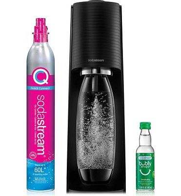 Purchase SodaStream Terra Sparkling Water Maker (Black) with CO2, DWS Bottle and Bubly Drop at Amazon.com