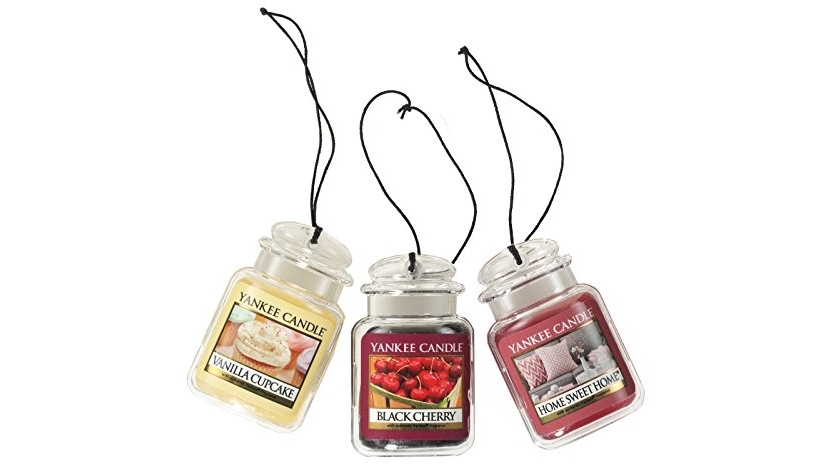 Purchase Yankee Candle Car Air Fresheners, Hanging Car Jar Ultimate 3-Pack, Neutralizes Odors Up To 30 Days, Includes: 1 Vanilla Cupcake, Black Cherry, and 1 Home Sweet Home at Amazon.com