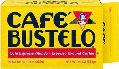 Purchase Caf Bustelo Espresso Dark Roast Ground Coffee Brick, 10 Ounces (Pack of 24) at Amazon.com